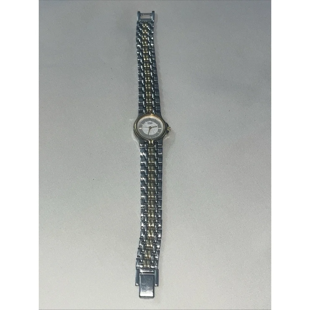 Women's Armitron Quartz Watch, Gold & Silver Tone Rare VTG Needs Battery Old Lot